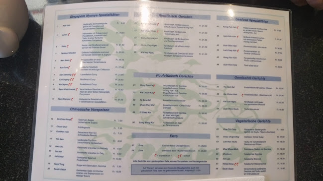 Restaurant Singapore - Zürich