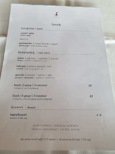 Opinii despre roots în Basel - Gastronomie und Hotellerie