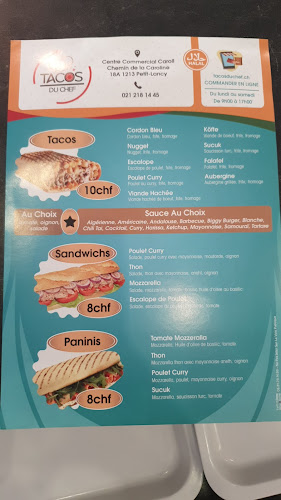 Opinii despre Tacos du Chef în Lancy - Gastronomie und Hotellerie