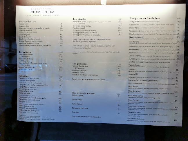 Opinii despre Chez Lopez în Geneva - Gastronomie und Hotellerie