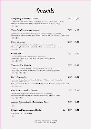 Simon's Steakhouse Grill & Restaurant & Bar - Zürich