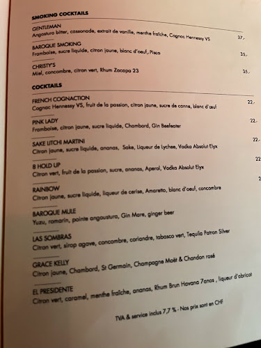 Opinii despre Le Baroque Restaurant în Geneva - Gastronomie und Hotellerie