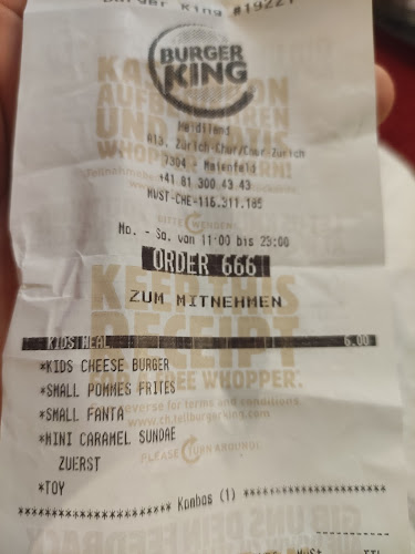 Opinii despre Burger King Heidiland în Maienfeld - Gastronomie und Hotellerie