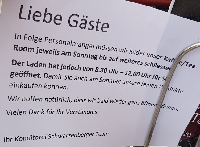 Konditorei Confiserie Schwarzenberger