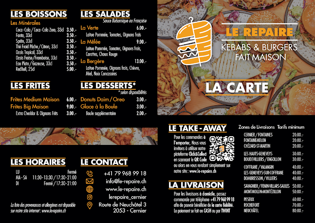 Le Repaire Kebabs & Burgers Maison