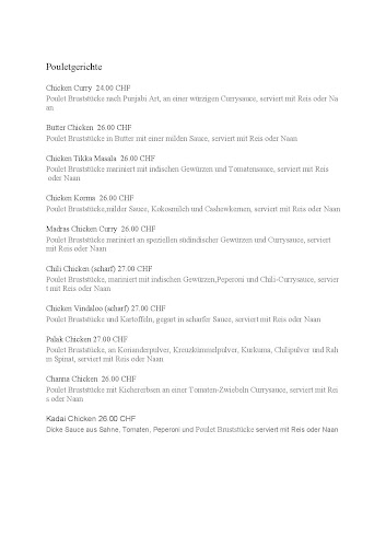 Swethlana Indian Restaurant - Gastronomie und Hotellerie