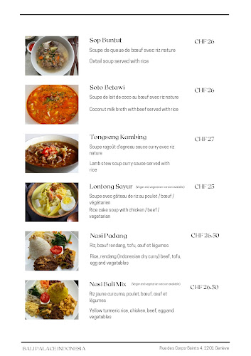 Opinii despre Bali Palace Indonesia în Geneva - Gastronomie und Hotellerie