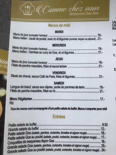 Restaurant Comme chez vous chez Alex - Gastronomie und Hotellerie