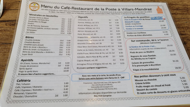 Cavin-Traiteur Sàrl - Villars-Mendraz