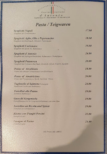 Opinii despre D'Antonio în Brütten - Gastronomie und Hotellerie