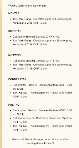 Opinii despre Lotus Thai Kitchen în Reinach - Gastronomie und Hotellerie