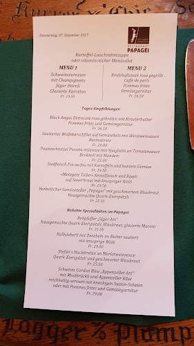 Opinii despre Restaurant Papagei by Miski Takiy în St. Gallen - Gastronomie und Hotellerie