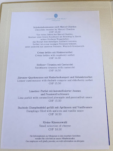 Opinii despre Zunfthaus zur Waag în Zürich - Gastronomie und Hotellerie