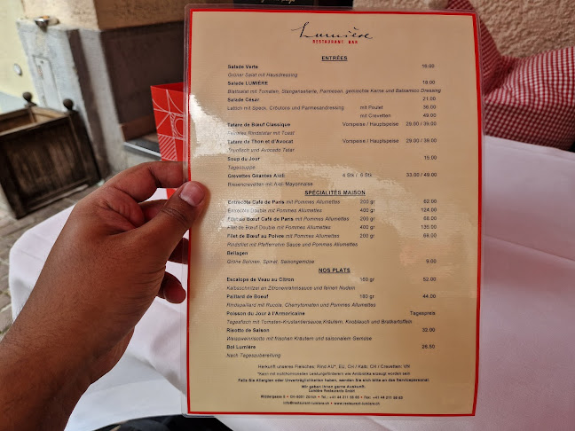 Opinii despre Restaurant Lumière în Zürich - Gastronomie und Hotellerie