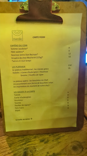 Opinii despre Meraki în Lausanne - Gastronomie und Hotellerie