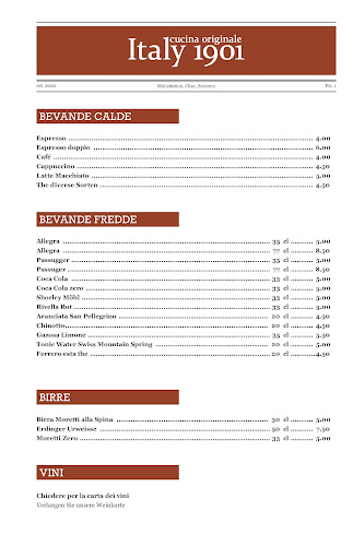 Restaurant Italy 1901 - Gastronomie und Hotellerie