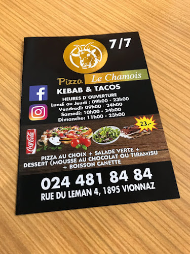Le Chamois Restaurant - Pizza et Kebab - Vionnaz