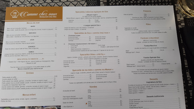 Restaurant Comme chez vous chez Alex