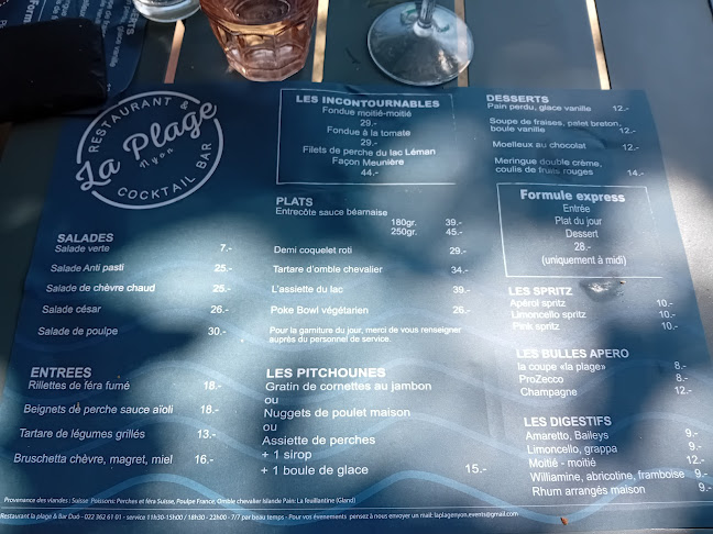 Restaurant de la plage & Bar Duô - Nyon