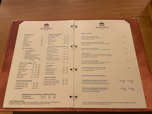 Opinii despre Rathaus Brauerei în Luzern - Gastronomie und Hotellerie
