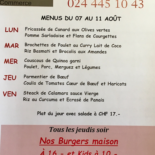 Opinii despre Café du Commerce în Grandson - Gastronomie und Hotellerie