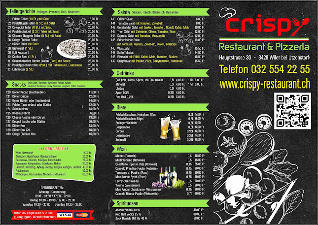 Opinii despre Restaurant & Pizzeria Crispy în Wiler bei Utzenstorf - Gastronomie und Hotellerie