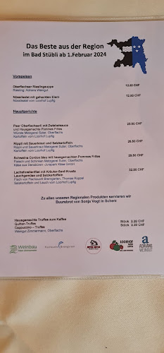 Opinii despre Restaurant Bad-Stübli în Schinznach-Bad - Gastronomie und Hotellerie