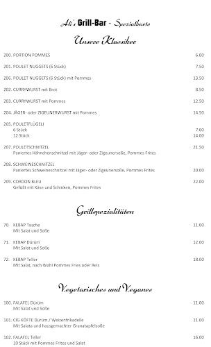 Ali's Grill-Bar - Gastronomie und Hotellerie