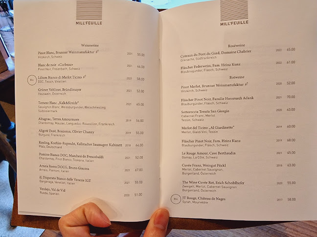 Opinii despre Mill'Feuille în Luzern - Gastronomie und Hotellerie