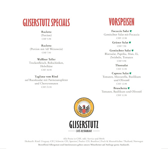 Café Restaurant Gliserstutz - Brig-Glis
