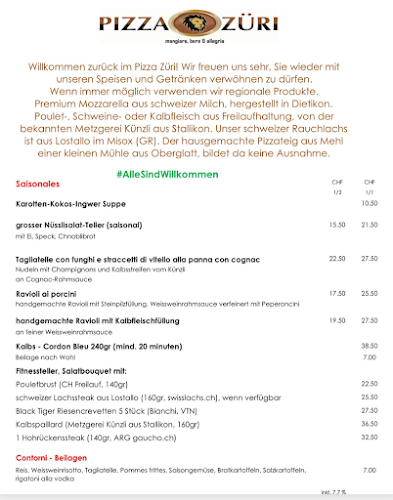 Opinii despre Pizza Züri în Zürich - Gastronomie und Hotellerie
