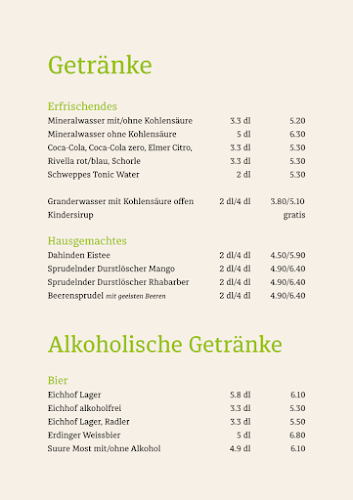 Café Dahinden - Gastronomie und Hotellerie