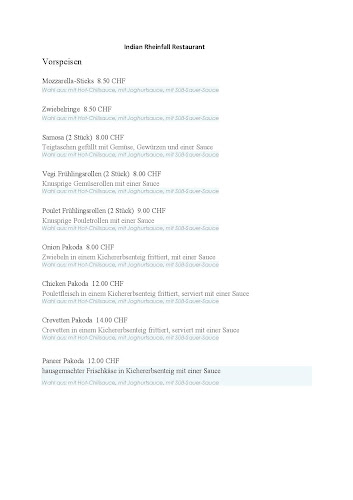 Swethlana Indian Restaurant - Neuhausen am Rheinfall