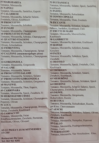 Opinii despre Restaurant Pizzeria Da Luca în Herzogenbuchsee - Gastronomie und Hotellerie