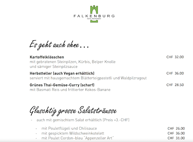 Falkenburg – Restaurant & Hotel - St. Gallen