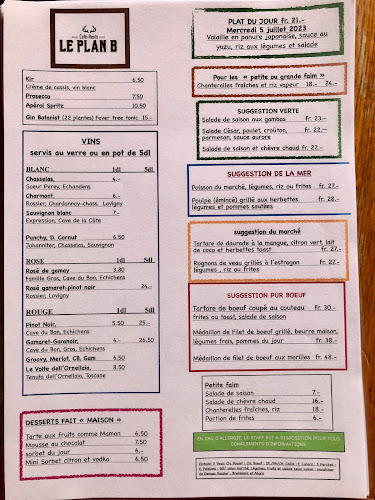 Café-Resto Le Plan B - Gastronomie und Hotellerie