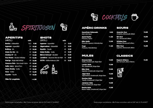 Opinii despre Erupt Lounge în Bern - Gastronomie und Hotellerie