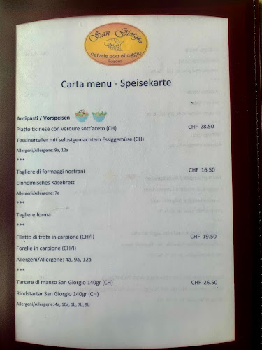 Osteria San Giorgio - Gastronomie und Hotellerie