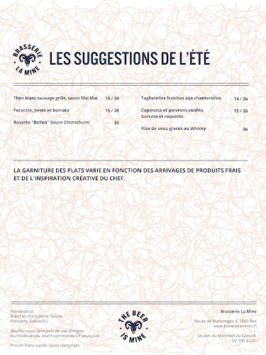 Brasserie et Restaurant La Mine - Gastronomie und Hotellerie