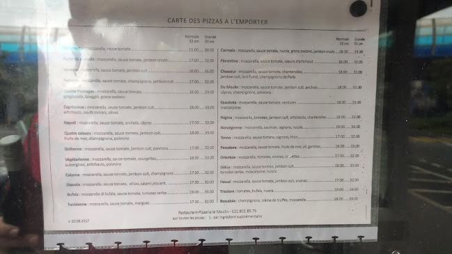 Pizzeria du Moulin, Llabjani