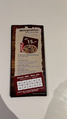 Opinii despre Pizzeria Adler în Tägertschi - Gastronomie und Hotellerie