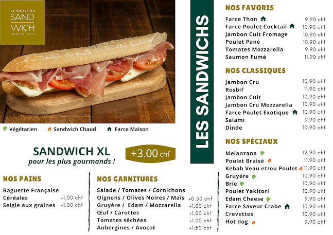 Opinii despre La Maison du Sandwich în Geneva - Gastronomie und Hotellerie