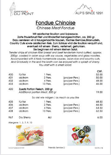 Opinii despre FONDUE HOUSE DU PONT în Luzern - Gastronomie und Hotellerie