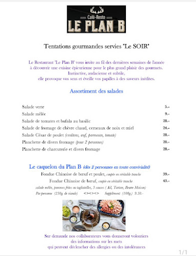 Opinii despre Café-Resto Le Plan B în Denges - Gastronomie und Hotellerie