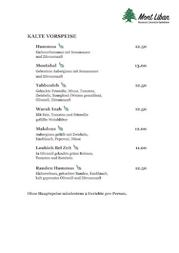 Restaurant Mont Liban Bern - Gastronomie und Hotellerie