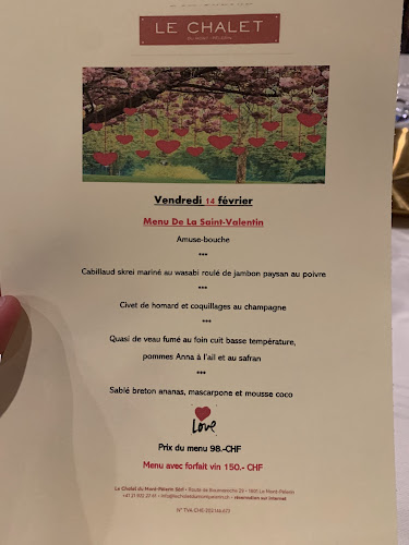 Restaurant Le Chalet du Mont-Pèlerin - Chardonne