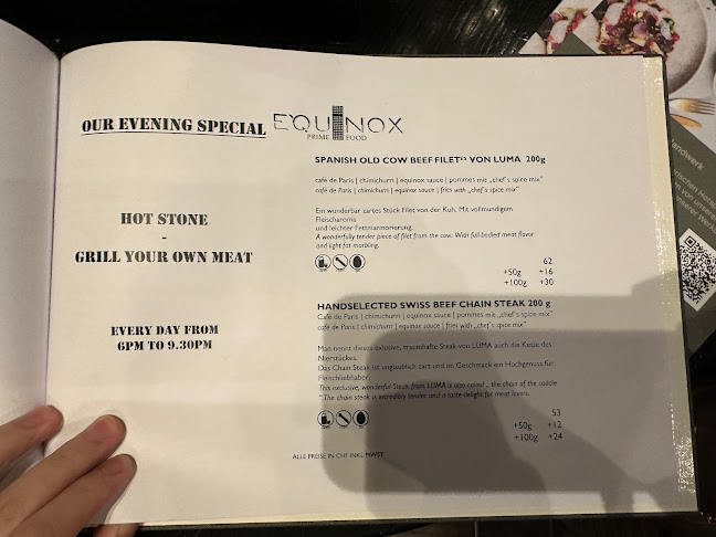 Opinii despre Equinox Restaurant în Zürich - Gastronomie und Hotellerie