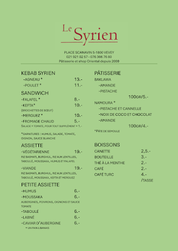 Comentarii opinii despre Le Syrien Sàrl