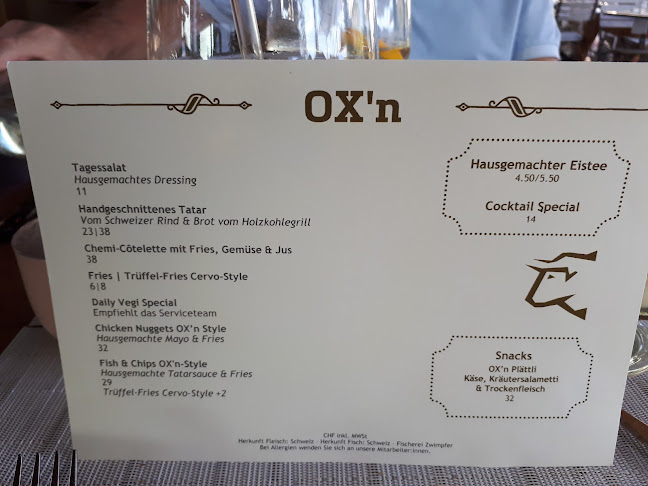 Opinii despre OX'n în Schenkon - Gastronomie und Hotellerie