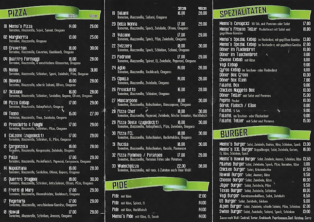 Memo's Kebap, Pizza & Burger